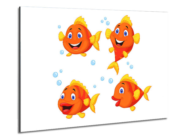 Goldfish Love 1 Metal Print