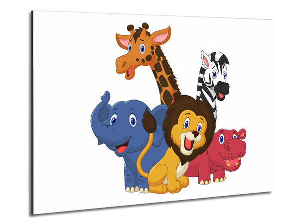 Jungle Friends 2 Metal Print