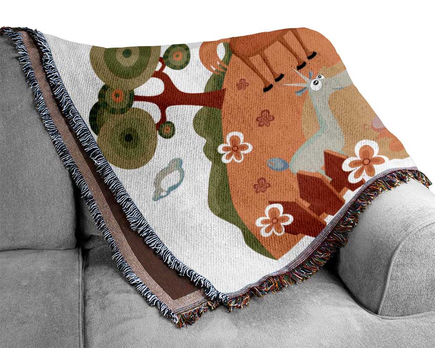 Farm Animals Woven Blanket