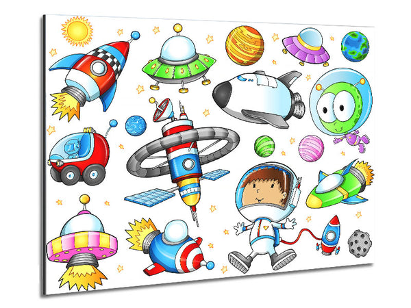 Space Kid Metal Print