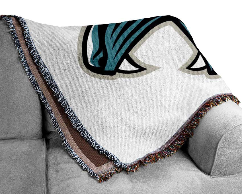 Panther Teeth 1 Woven Blanket