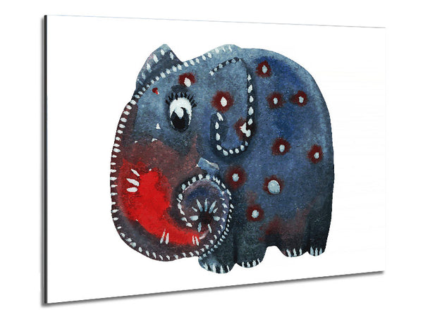Elephant Paint Metal Print