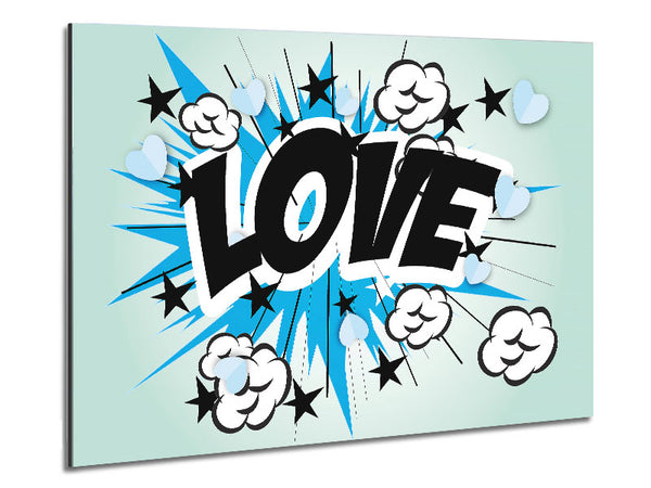 Love Pow Metal Print