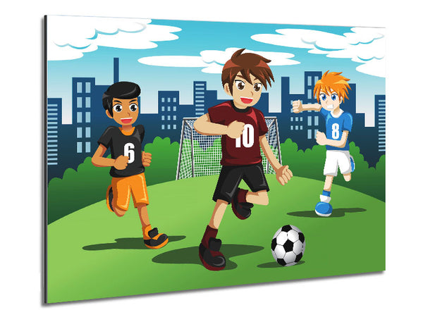 Football Kids Metal Print