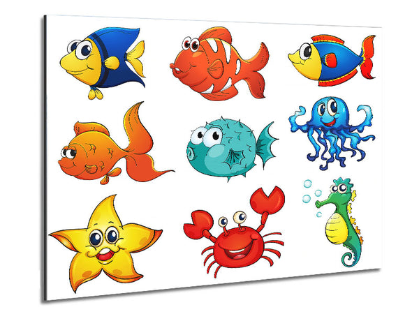 Happy Fish 2 Metal Print