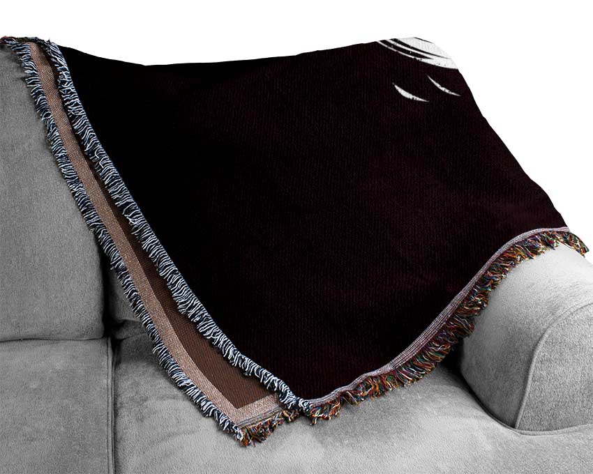 Spaceman Skull Woven Blanket