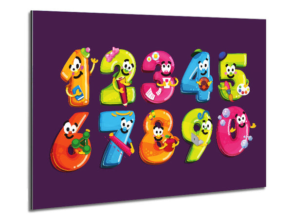 Happy Counting Metal Print