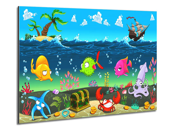 Under The Sea 1 Metal Print