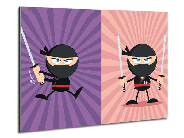 Ninja Duo Metal Print