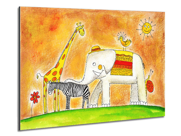 Safari Sunshine Love Metal Print