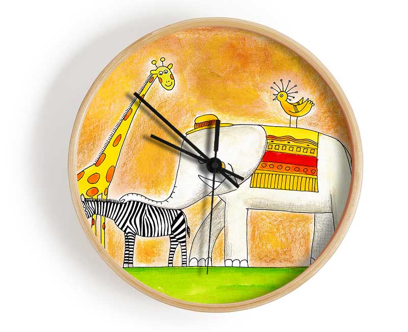 Safari Sunshine Love Clock - Wallart-Direct UK