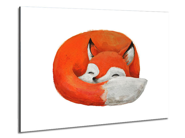 Sleeping Fox 1 Metal Print