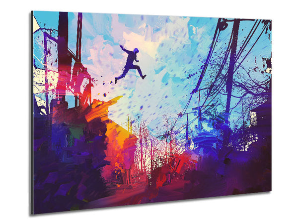 Base Jumper Metal Print