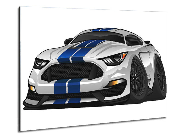 Mustang Car Beast Metal Print