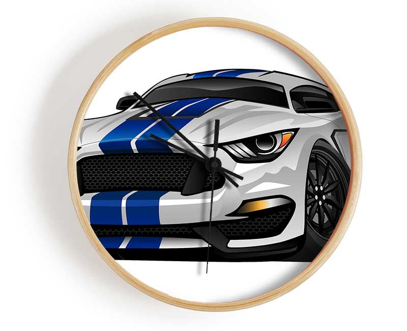 Mustang Car Beast Clock - Wallart-Direct UK
