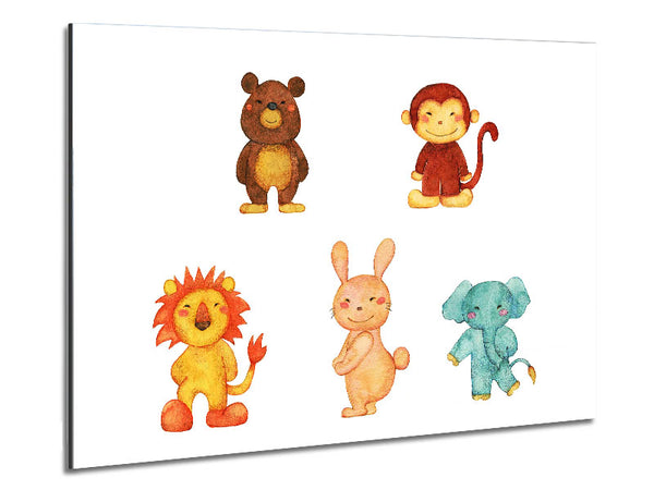 Animal Fun Metal Print