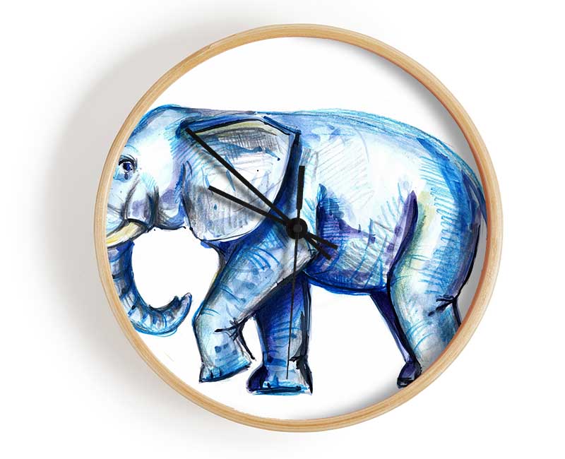 Wondering Elephant Clock - Wallart-Direct UK