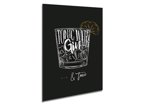 Gin And Tonic Over Ice 1 Metal Print