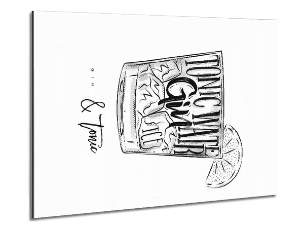 Gin And Tonic Over Ice 2 Metal Print