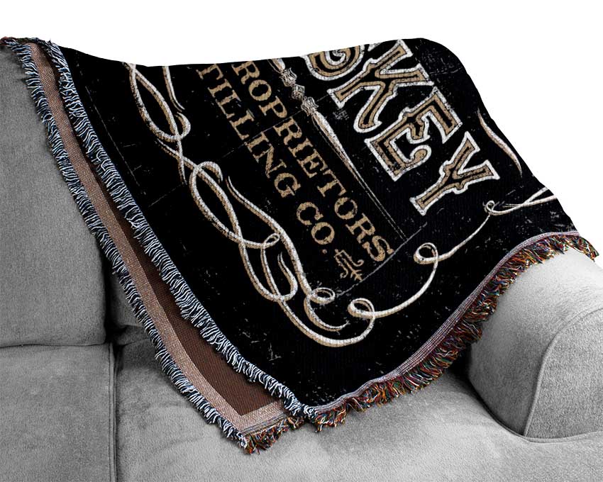 Snake Bite Whiskey Woven Blanket