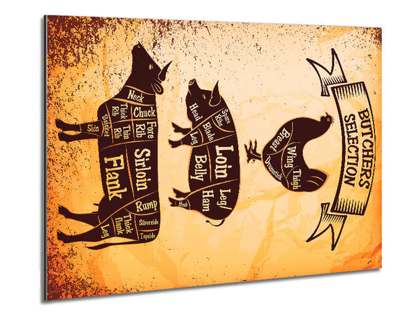 Butchers Selection 1 Metal Print