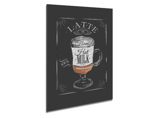 Latte Coffee 1 Metal Print