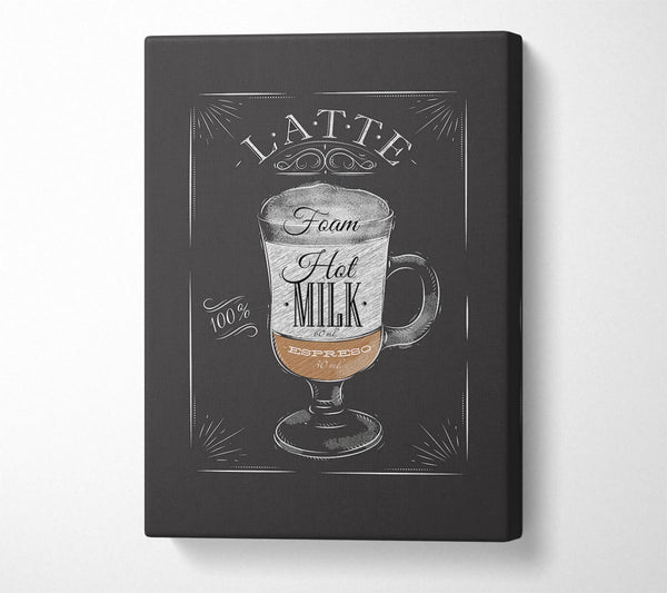  A Canvas Print of Latte Coffee 1 Canvas Art