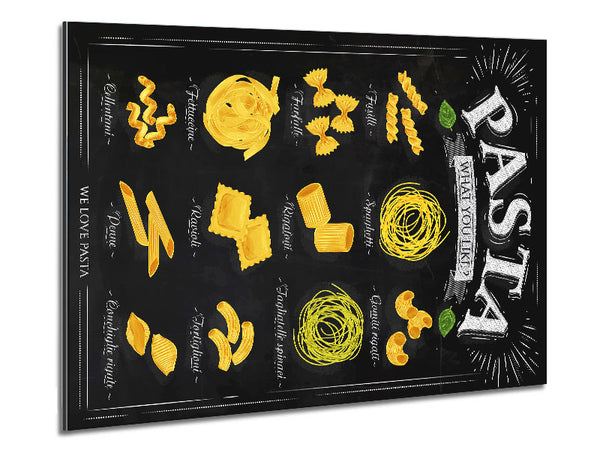 We Love Pasta Metal Print