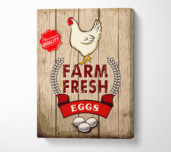  A Canvas Print of Farm Fresh Eggs Canvas Print