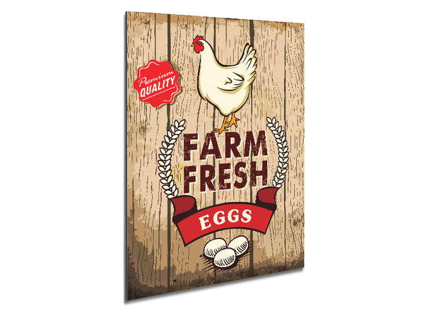 Farm Fresh Eggs Metal Print