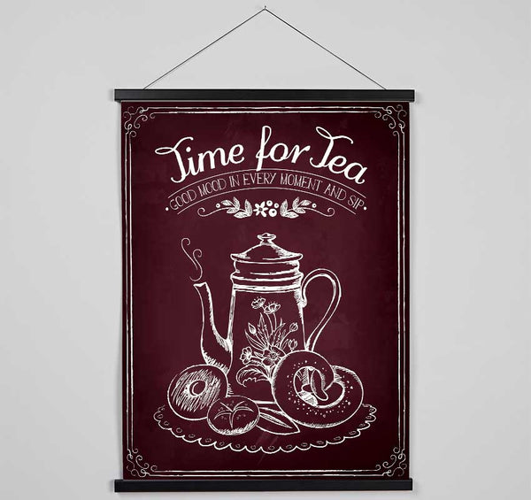 Time For Tea 3 Hanging Poster - Wallart-Direct UK