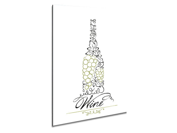 White Wine Grapes Metal Print