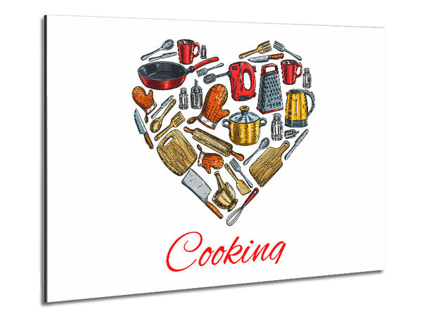 I Love Cooking 1 Metal Print