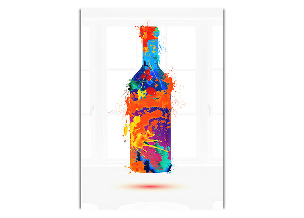 Weinflasche Spritzer