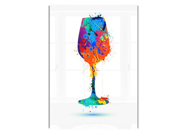 Weinglas Spritzer
