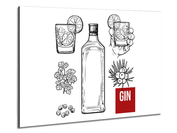 Gin And Tonic Over Ice 5 Metal Print