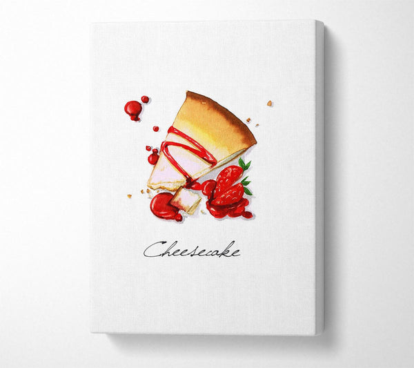  A Canvas Print of Strawberry Cheesecake Canvas Art