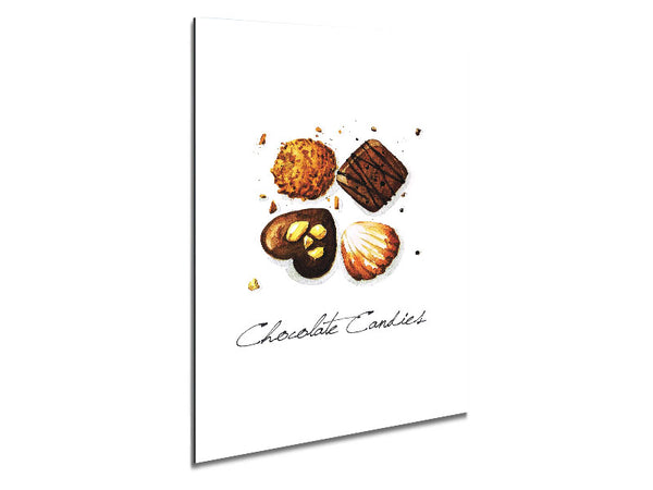 Chocolate Biscuit Cookies Metal Print