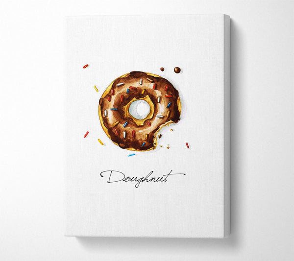  A Canvas Print of Chocolate Doughnut Canvas Art