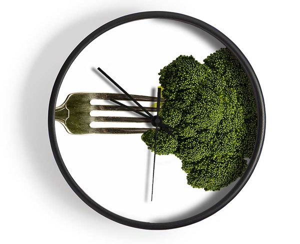 Eat Your Greens Clock - Wallart-Direct UK