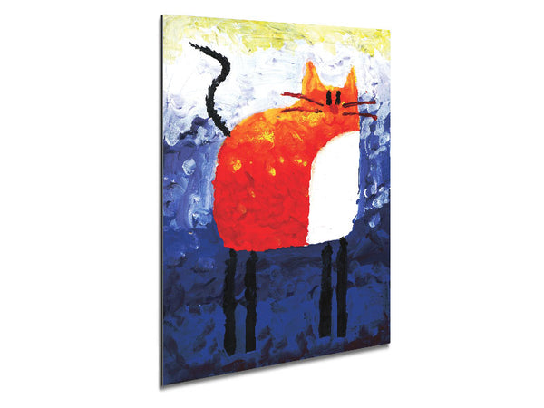 Ginger Cat Metal Print