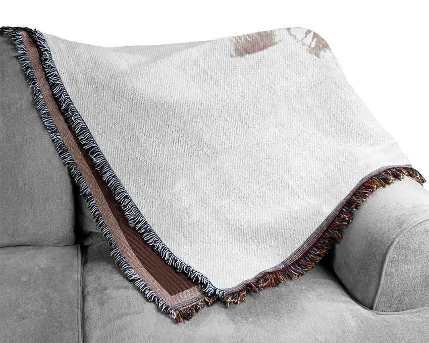 Raspberry Lips Woven Blanket