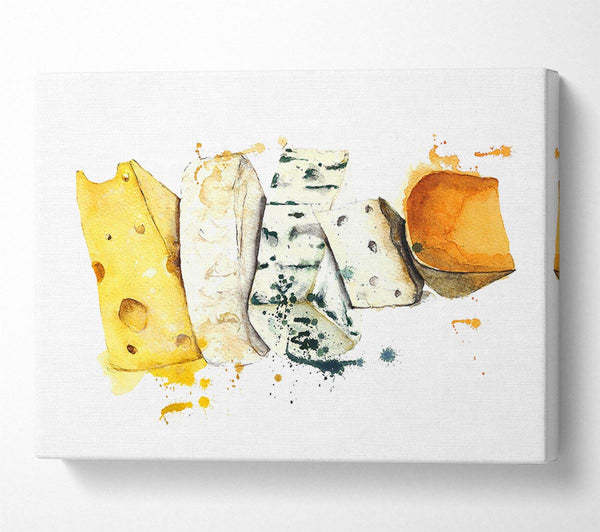  A Canvas Print of Cheese Selection Canvas Print