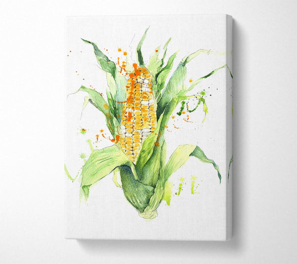  A Canvas Print of Sweetcorn 2 Canvas Wall Art