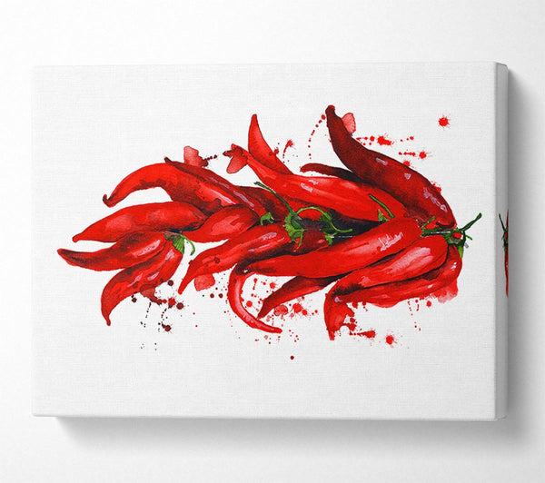  A Canvas Print of Bunch Of Chilis Canvas Wall Art
