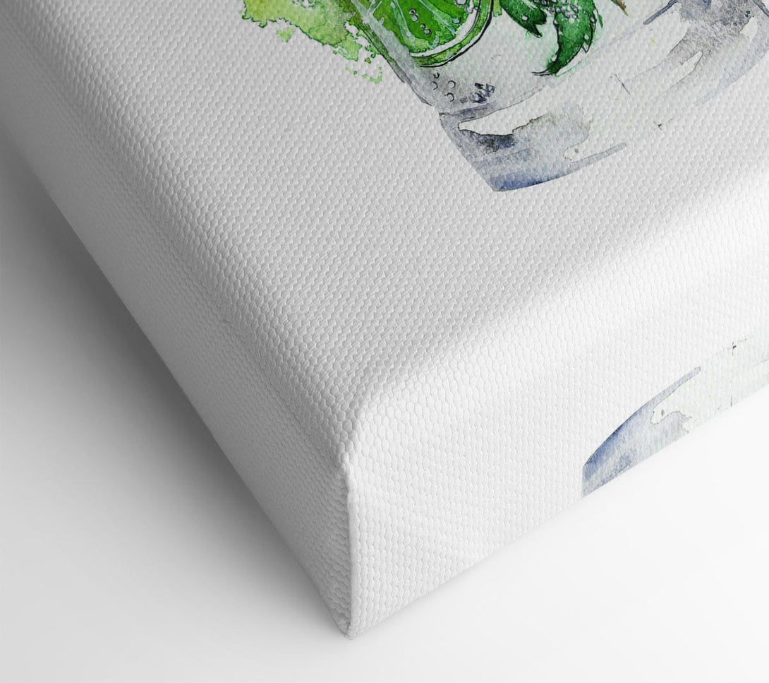  A Canvas Print of Tall Glass Of Gin And Tonic Canvas Art