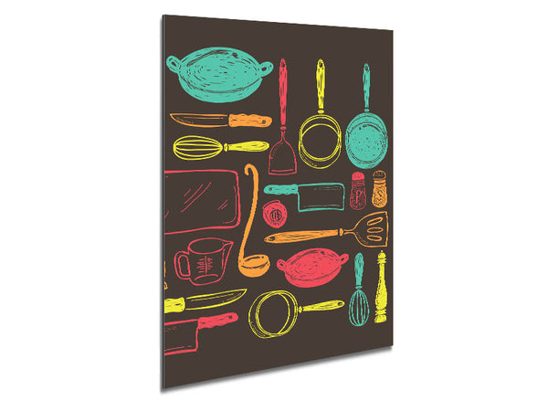 I Love Cooking 9 Metal Print
