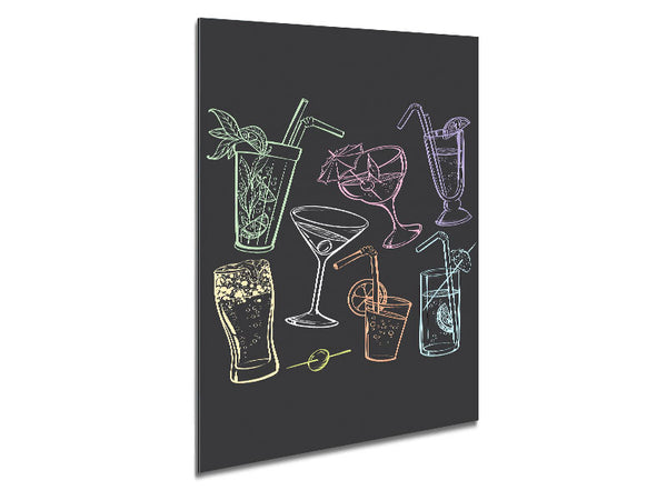 Cocktail Party 2 Metal Print