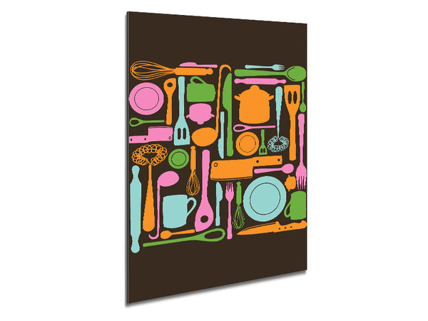 I Love Cooking 3 Metal Print