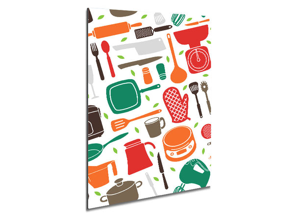I Love Cooking 10 Metal Print